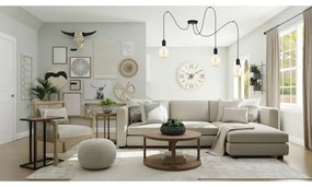 Csillár zsinóron MIROS 3xE27/60W/230V pók fekete