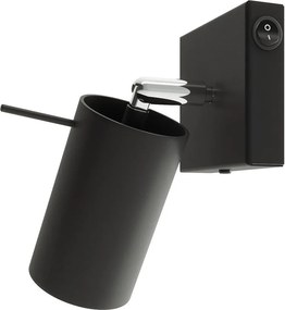 Fekete fém spotlámpa ø 6 cm Etna – Sollux