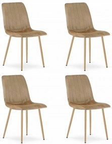 Barna bársony szék LAVA