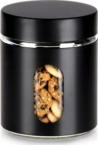 Üvegedény Fekete Konyhai Élelmiszer Termékek Légmentesen záródó 650 ml