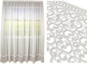 Függöny kész fátyol fehér Esővédő 500x250 cm magas