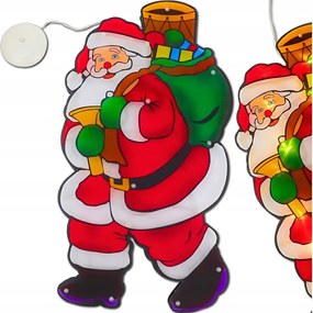 Karácsonyi Dekoráció Mikulás Led Ablakdísz Elemes Karácsonyi Fények