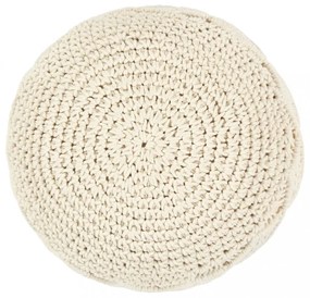 kézzel készült makramé pamut puff 45 x 30 cm