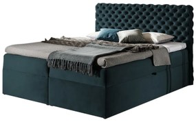 MARCH boxspring kárpitozott ágy + fedő, 160x200, riviera 87