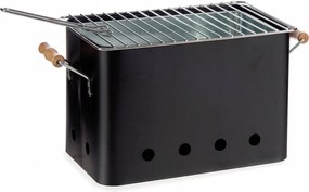 Hordozható Grillsütő Fogantyúkkal, Vas És Cink, 32 x 20,5 x 20,7 CM, Ajándék Dekor