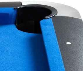 GamesPlanet® Biliárdasztal PREMIUM 8ft kék fekete