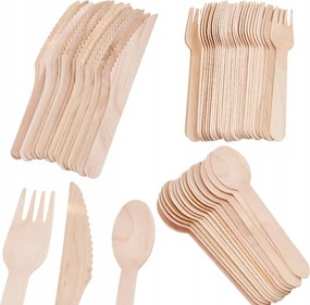 Villák Kések Fakanál Eldobható Grill Öko 50db Zöld