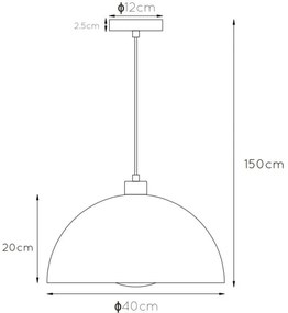 Lucide 45496/01/44 - Csillár zsinóron SIEMON 1xE27/40W/230V narancssárga