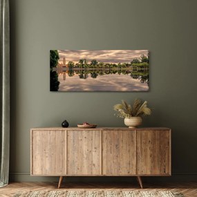 A tó és a fák képe (120x50 cm)