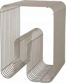 Aytm Curva Fém Kávézóasztal Oldalasztal Taupe (Szürkésbarna)