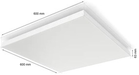 Philips - LED RGBW Dimmelhető mennyezeti lámpa Hue DATURA LED/67W/230V