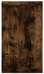 2 db füstös tölgy színű szerelt fa fali kockapolc 80x15x26,5 cm