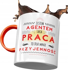 Narancssárga bögre az ügynöknek Én vagyok az ügynök, fényképes nyomtatással