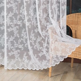 Jacquard függöny kétoldalas kivitelben 250cm magas fehér