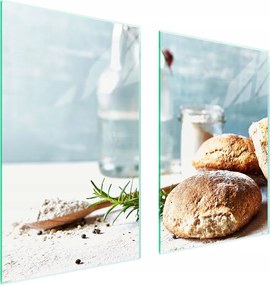 Üveg Konyhai Védőlap 65x52 Kenyér Edzett Üveg