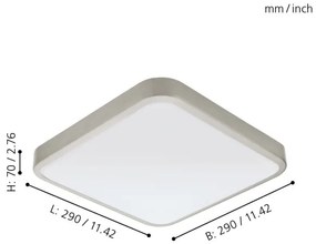 Eglo 96231 - LED Fürdőszobai lámpa MANILVA LED/16W/230V