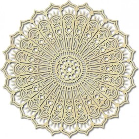 Fából készült falikép – Mandala, a béke virága | KLAROT