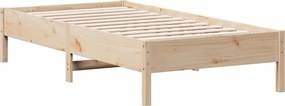 vidaXL tömör fenyőfa ágy matrac nélkül 75 x 190 cm