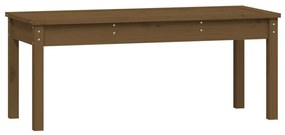 mézbarna tömör fenyőfa kerti pad 109x44x45 cm