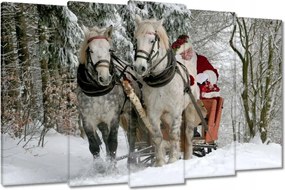 Vászonkép 150x95 Csillag Mikulás