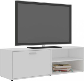 fehér szerelt fa TV-szekrény 120 x 34 x 37 cm