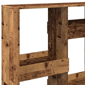 antik fa színű szerelt fa könyvespolc 100 x 33 x 135 cm