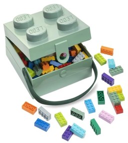 Világoszöld tárolódoboz fogantyúval - LEGO®