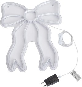 Neon fali lámpa meleg fehér LED-del - Bow