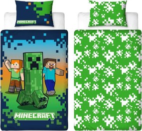 Gyerek ágynemű MINECRAFT HEROES színes Ágyneműhuzat mérete: 70 x 80 cm | 140 x 200 cm