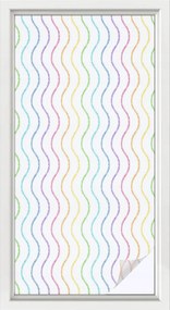 Öntapadós Ablakfólia Adatvédelem Szivárvány vonalak 50x100 cm