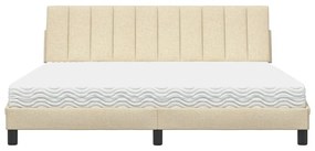 ágy matraccal Hanko krém 180x200 cm szövet