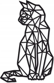 Macska geometrikus fém loft dekoráció 50x33