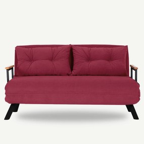 2 személyes kanapéágy Homoko 2-Seater - Sötétbordó