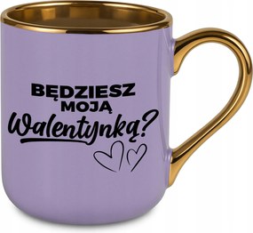 Bögre Elegáns Lila Párnak Bájos Ajándék Te leszel az én Valentin-napom?