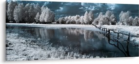 Kép - Fagyott táj (120x50 cm)