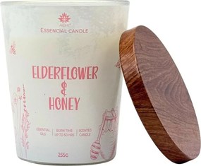 Arome Elderflower & Honey gyertya üvegben, fémfedéllel 255g