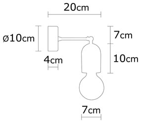 Natúr színű fali lámpa Datca – Opviq lights