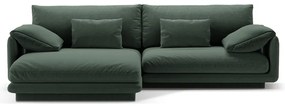 Sötétzöld sarokkanapé (bal oldali) Torino – Micadoni Home