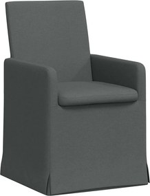 vidaXL Étkező Székek 2 pcs Sötétszürke 57 x 67 x 95 cm szövet