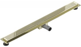 Mexen Flat M08 rozsdamentes acél zuhanytálca 90 cm, arany, 1525090-15