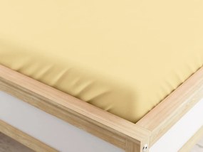 Mikroszálas gumis lepedő krémszínű 160 x 200 cm