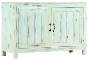 világoskék tömör mangófa tálalószekrény 110 x 35 x 70 cm