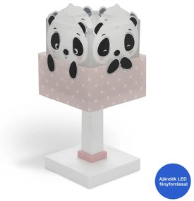Dalber Panda Pink 63161S gyerek asztali lámpa, 1x40W E14