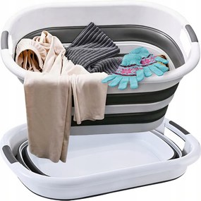 Összecsukható Szilikon Kemping Szennyestartó Kosár 38 L