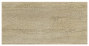 4 db sonoma tölgy színű szerelt fa könyvespolc 40 x 20 x 1,5 cm