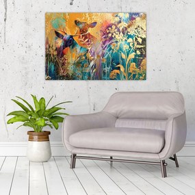 Kép - Absztrakt festmény a természetről (90x60 cm)