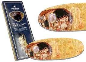 Üvegtányér ovál 29x11cm Klimt: The Kiss