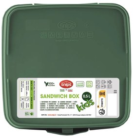 Zöld gyerek uzsonnás doboz Dinosaur – Snips