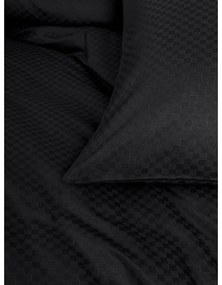 Fekete kétszemélyes-hosszabbított renforcé pamut ágyneműhuzat 240x220 cm Checkered – Mila Home Luxury