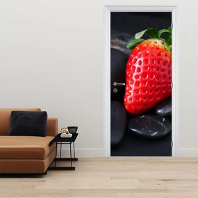 Fotótapéta ajtóra - Eper (95x205cm)